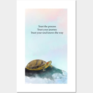 Trust the journey, spirt animal, turtle Posters and Art